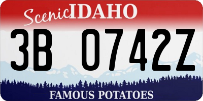 ID license plate 3B0742Z