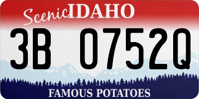 ID license plate 3B0752Q