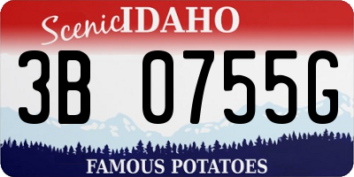 ID license plate 3B0755G