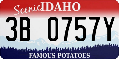 ID license plate 3B0757Y