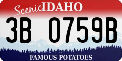 ID license plate 3B0759B