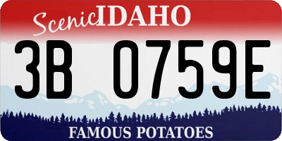 ID license plate 3B0759E