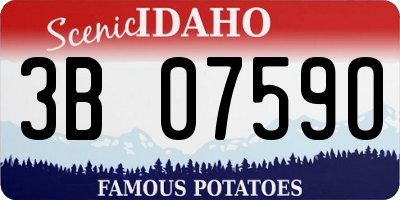 ID license plate 3B0759O