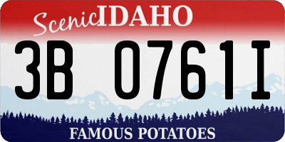 ID license plate 3B0761I