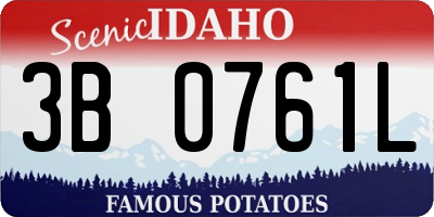ID license plate 3B0761L