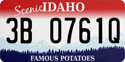 ID license plate 3B0761Q