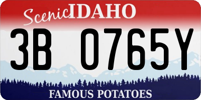 ID license plate 3B0765Y