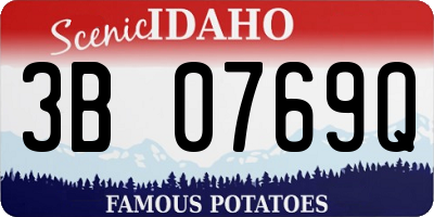 ID license plate 3B0769Q