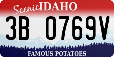 ID license plate 3B0769V
