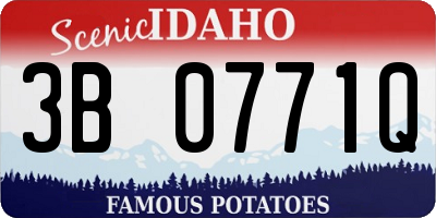 ID license plate 3B0771Q