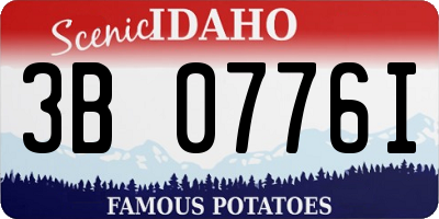 ID license plate 3B0776I