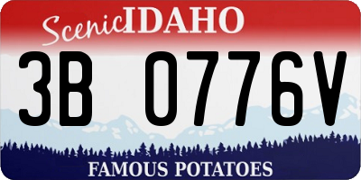 ID license plate 3B0776V