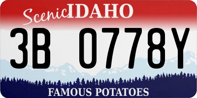 ID license plate 3B0778Y
