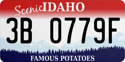 ID license plate 3B0779F