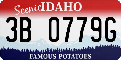 ID license plate 3B0779G
