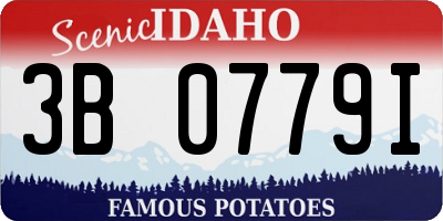 ID license plate 3B0779I