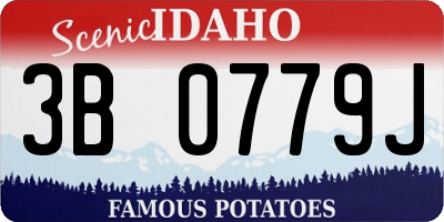 ID license plate 3B0779J
