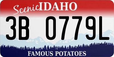 ID license plate 3B0779L