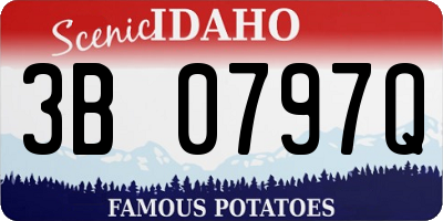 ID license plate 3B0797Q