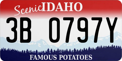 ID license plate 3B0797Y