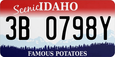 ID license plate 3B0798Y