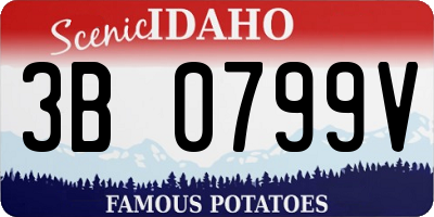 ID license plate 3B0799V