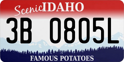 ID license plate 3B0805L