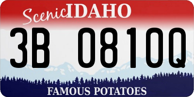 ID license plate 3B0810Q