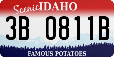 ID license plate 3B0811B