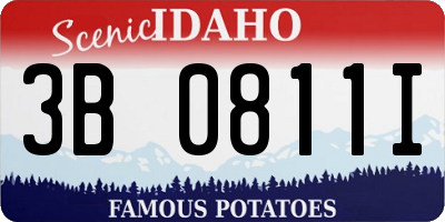 ID license plate 3B0811I