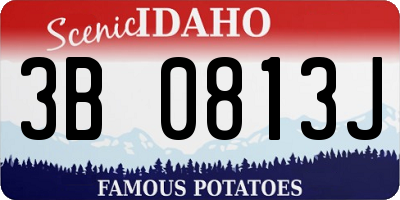 ID license plate 3B0813J