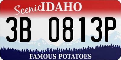 ID license plate 3B0813P