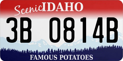 ID license plate 3B0814B