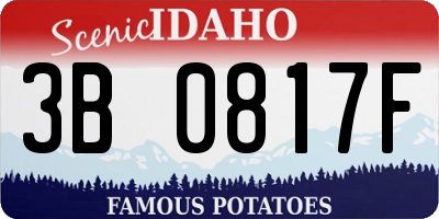 ID license plate 3B0817F