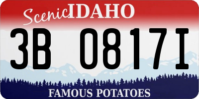 ID license plate 3B0817I