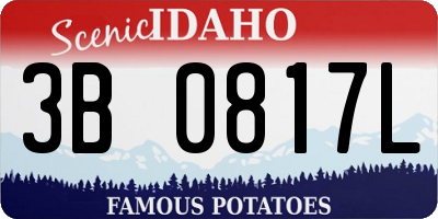 ID license plate 3B0817L