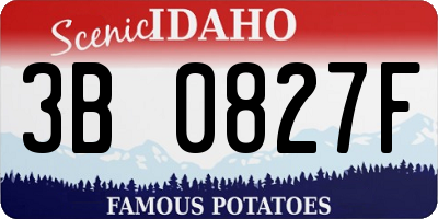 ID license plate 3B0827F