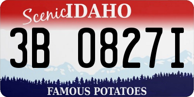 ID license plate 3B0827I