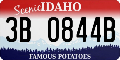 ID license plate 3B0844B