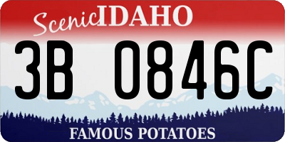 ID license plate 3B0846C