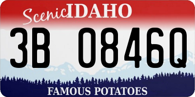 ID license plate 3B0846Q