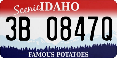ID license plate 3B0847Q