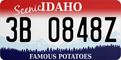 ID license plate 3B0848Z