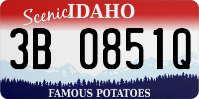 ID license plate 3B0851Q