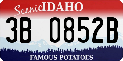 ID license plate 3B0852B