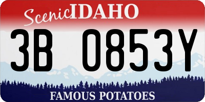 ID license plate 3B0853Y