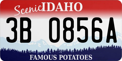 ID license plate 3B0856A
