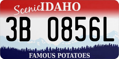 ID license plate 3B0856L