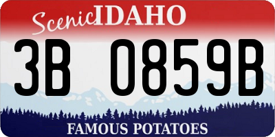 ID license plate 3B0859B