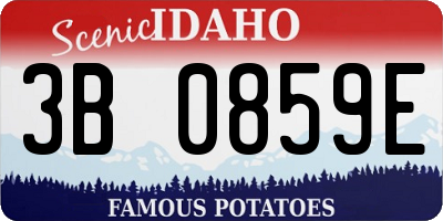 ID license plate 3B0859E